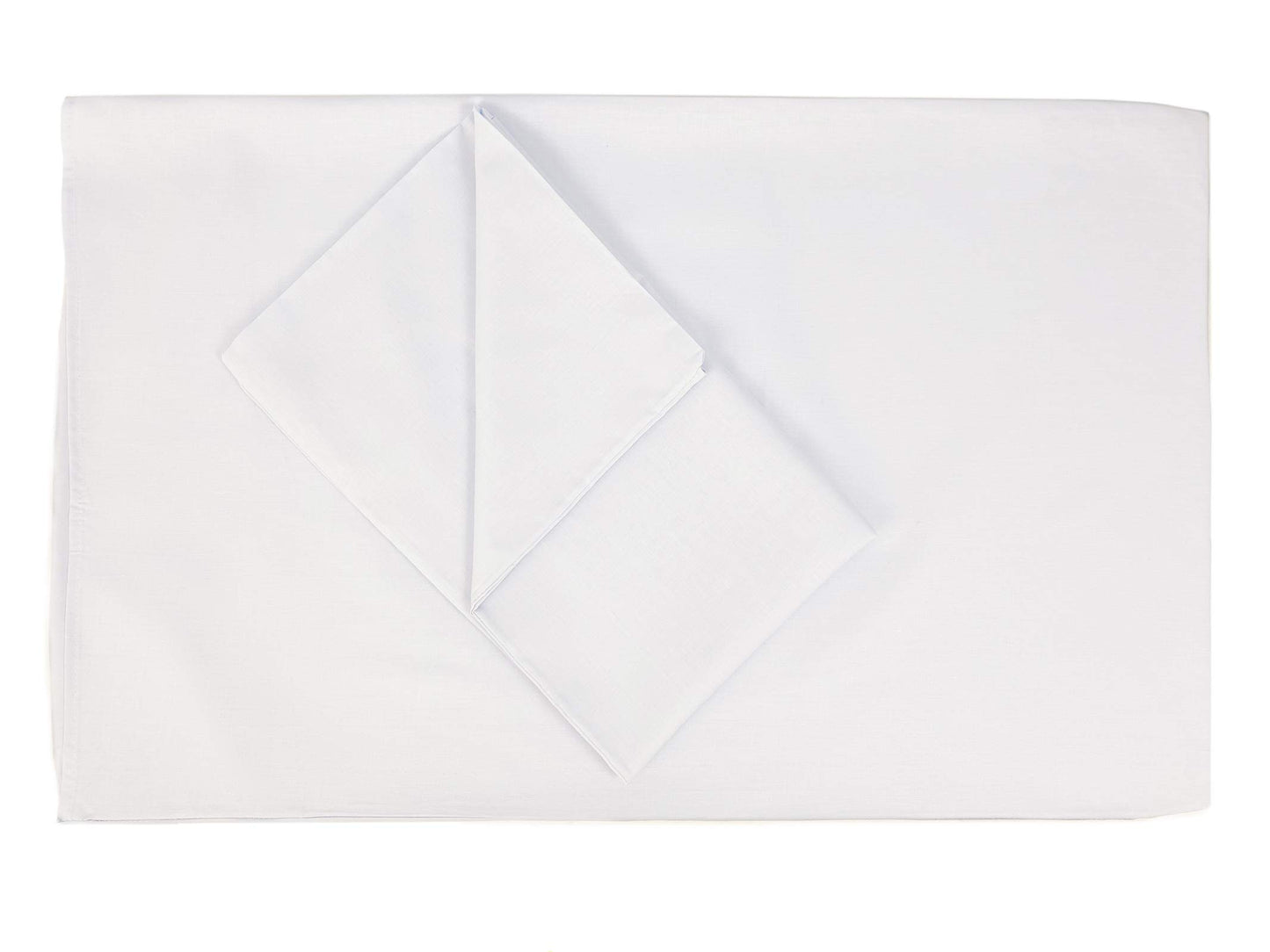 FARFALLAROSSA Pair of 100% Pure Cotton Pillow Cases - Made in Italy