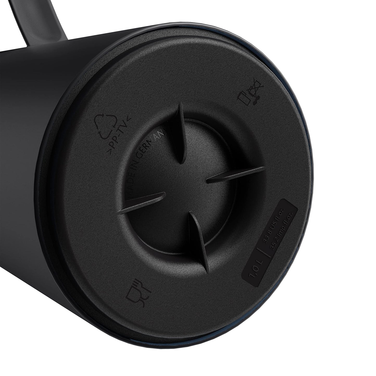 Emsa N41707 Motiva Vacuum Jug 1 Litre (Nordic Design Black) - Made in Germany