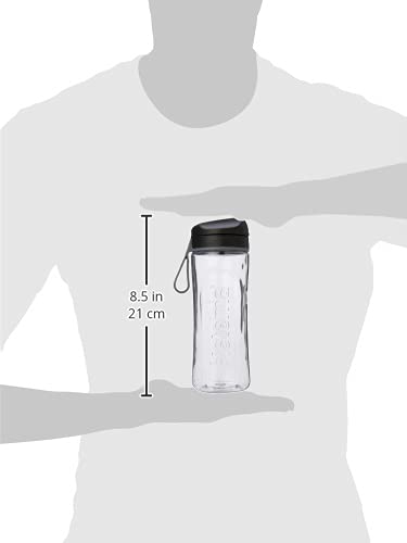 Sistema 600 ml  Hydrate Tritan Swift Water Bottle (Black) - Made in New Zealand