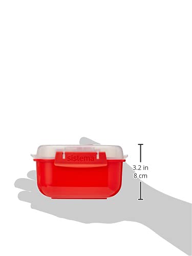 Sistema 525 ml Rectangle Microwave Container - Made in New Zealand