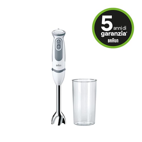 Braun House Hold mq5200 Hand Blender, Plastic, White/Grey - Made in Romania