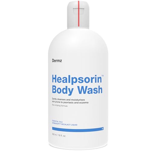 Dermz Healpsorin Antifungal Body Wash for Psoriasis, Eczema, Dermatitis and Sensitive Skin 500ml - Made in UK