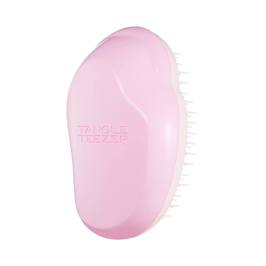 Tangle Teezer | The Original Detangling Hairbrush | Perfect for Wet & Dry Hair | Two-Tiered Teeth & Palm-Friendly Design | For Glossy, Frizz-Free Locks | Pink Vibes