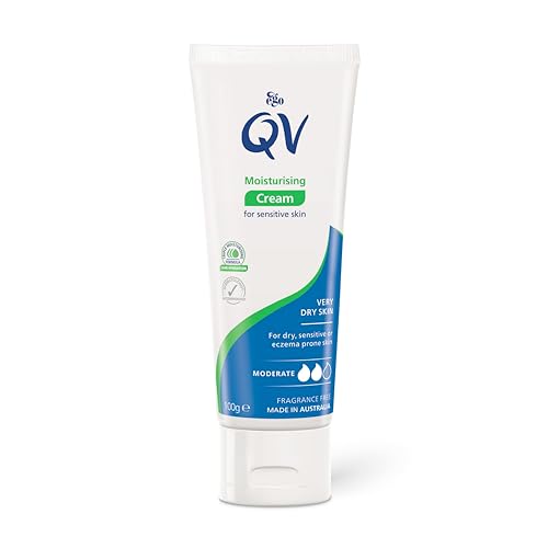 QV Cream with 10% Glycerin Moisturiser for Sensitive, dry or eczema prone skin - Made in Australia