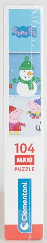 Clementoni Peppa Pig Supercolor Puzzle for Children, 104 Pieces, Ages 4+ - Made in Italy