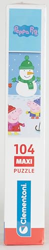 Clementoni Peppa Pig Supercolor Puzzle for Children, 104 Pieces, Ages 4+ - Made in Italy