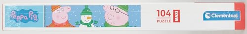 Clementoni Peppa Pig Supercolor Puzzle for Children, 104 Pieces, Ages 4+ - Made in Italy