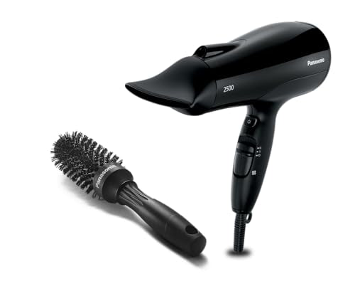 Panasonic EH-NE83 Ionic Hairdryer with Fast Drying Technology for Smooth, Sleek Hair 2500W, Black - Made in Thailand