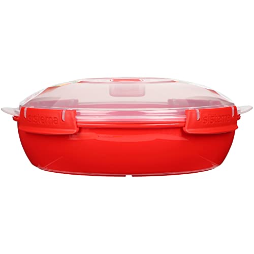 Sistema  1.3 L Round Microwave Container with Steam Release Vent - Made in New Zealand