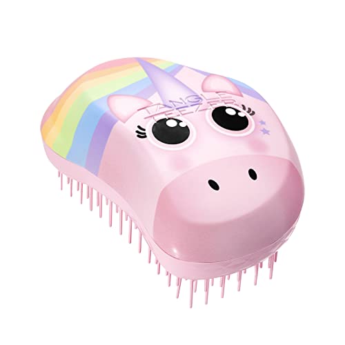 Tangle Teezer The Original Mini Detangling Hairbrush (Rainbow The Unicorn) - Made in UK