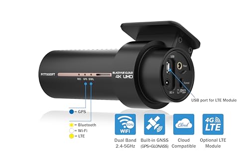 BLACKVUE DR970X-2CH (64 GB) UK Edition - 4K Ultra HD Front & Rear Dash Cam with 8-MP CMOS Sensor - Made in Korea