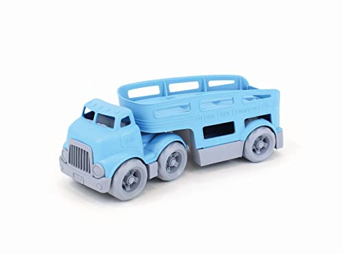 Green Toys Car Carrier Vehicle Set Toy (Blue) - Made in U.S.A.