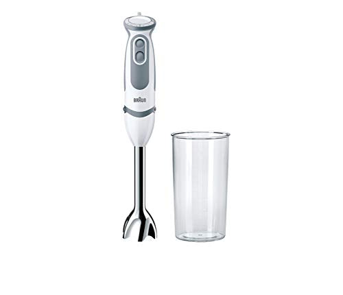 Braun House Hold mq5200 Hand Blender, Plastic, White/Grey - Made in Romania