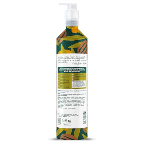 Faith In Nature 500ml Metal Bottle Natural Shea & Argan Conditioner, Moisturising for Curly Hair & Dry Scalp - Made in UK