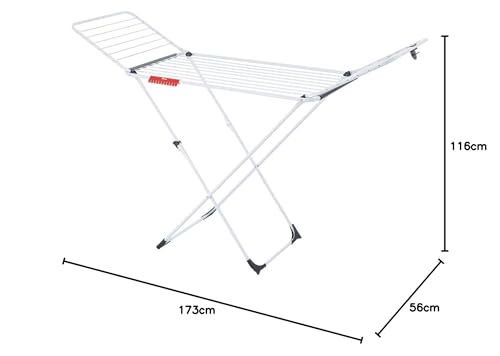 Vileda Extra X-Legs Clothes Airer with 20m Washing Line - Made in Italy