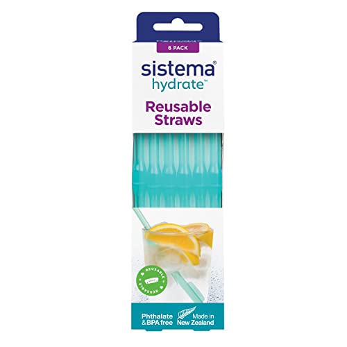 Sistema Reuseable Drinking Straws 6 Pack - Made in New Zealand