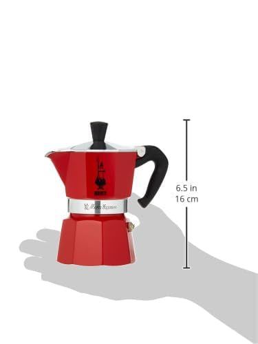 Bialetti iconic stovetop aluminum espresso maker, 3-cup (130 ml) 30 x 20 x 15 cm - Made in Italy