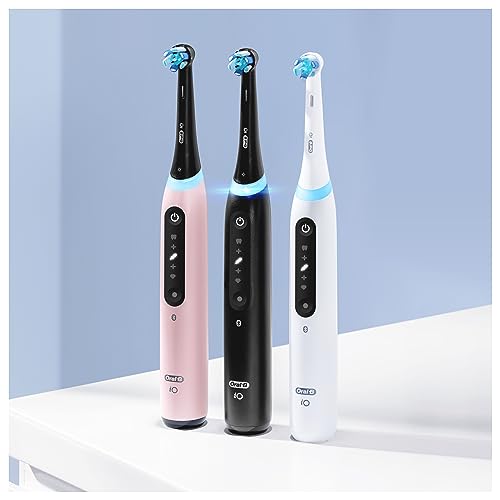 Oral-B iO5 2x Electric Toothbrushes For Adults, 2 Handles, 2 Toothbrush Heads & 1 Travel Case - Made in Germany