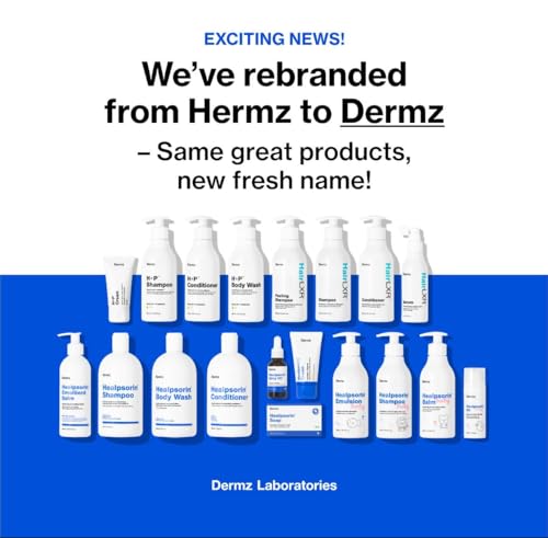 Dermz Healpsorin Antifungal Body Wash for Psoriasis, Eczema, Dermatitis and Sensitive Skin 500ml - Made in UK