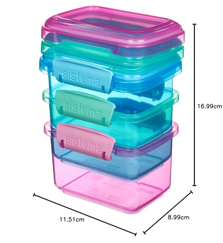 Sistema 400 ml Lunch Food Storage Containers (3 Count) - Made in New Zealand