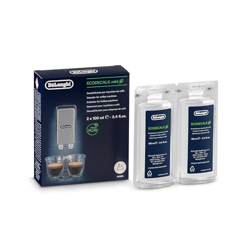 De’Longhi EcoDecalk Mini Descaler for Coffee Machines 2x100ml - Made in Italy