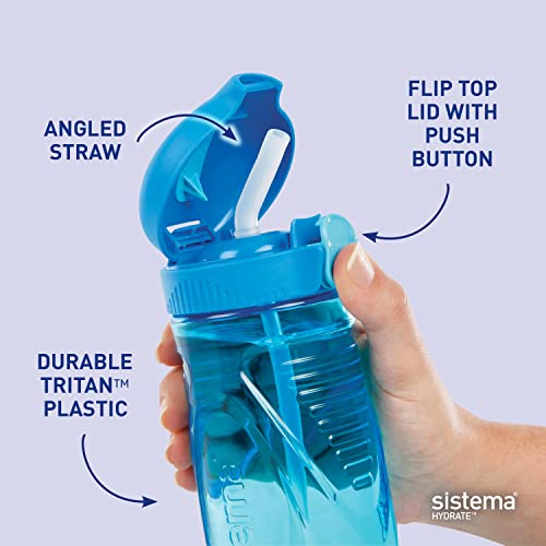 Sistema 520ml Hydrate Quick Flip Water Bottle | Recyclable with TerraCycle® - Made in New Zealand