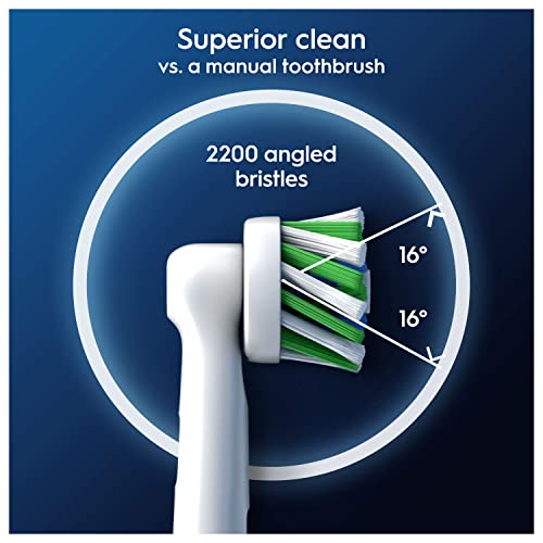 Oral-B Pro Cross Action Electric Toothbrush Head (Pack of 8) - Made in Germany