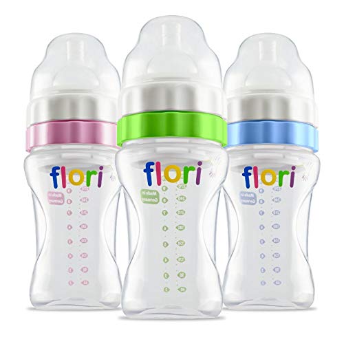 Flori 300 ml Baby Bottle with Anti-Colic Teat - Made in Germany