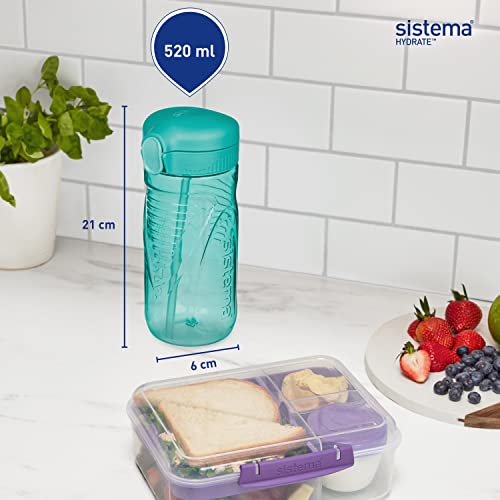 Sistema 520ml Hydrate Quick Flip Water Bottle | Recyclable with TerraCycle® - Made in New Zealand