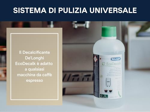 De’Longhi EcoDecalk Descaler for Coffee Machines DLSC500, 500ml - Made in Italy