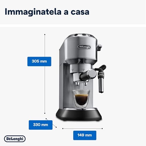 De'Longhi Dedica Style, Traditional Pump Espresso Machine - Made in Italy