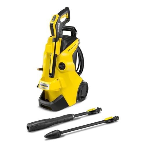 Kärcher K 4 Power Control Pressure Washer, Pressure: max 130 bar, Flow Rate: 420 l/h, Area Coverage: 30 m²/h, Water Filter, Weight: 11.5 kg - Made in Europe