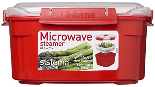 Sistema 2.4 L Microwave Steamer with Removable Steamer Basket - Made in New Zealand