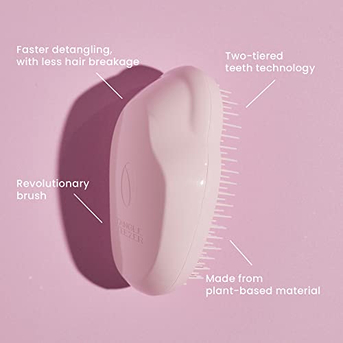 Tangle Teezer Original Plant Detangling Hair Brush (Pink) - Made in UK