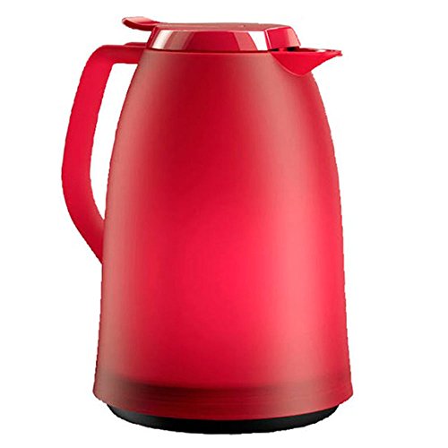 Emsa Mambo Quick-Tip Vacuum Jug, 1.0 litres, red, Stainless_Steel - Made in Germany