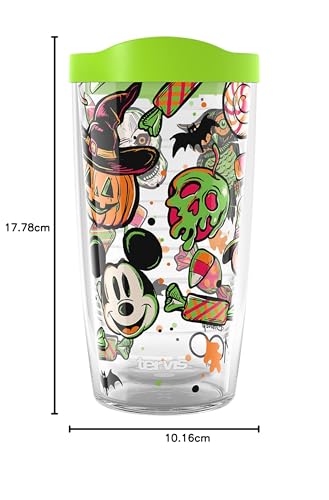 Tervis Disney 100 Halloween Double Walled Insulated Tumbler Travel Cup 16oz - Made in USA