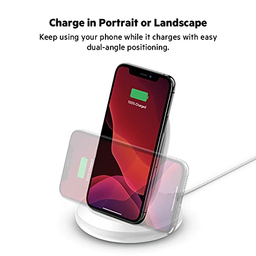 Belkin BoostCharge Wireless Charging Stand 15W (White) - Made in Vietnam