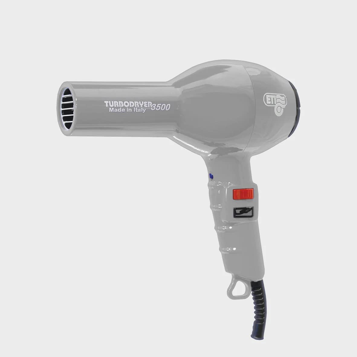 ETI Turbodryer 3500 Professional Salon Hair Dryer (Pure Grey) - Made in Italy