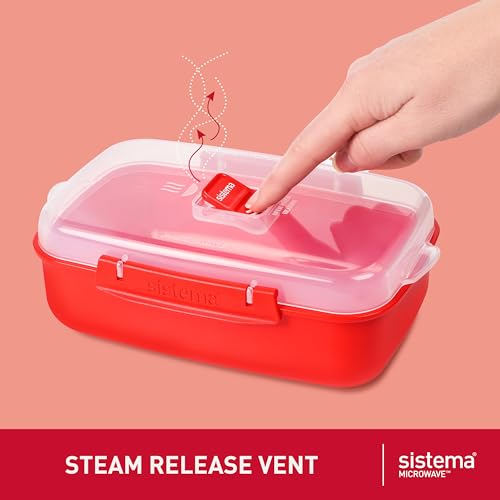 Sistema 1.25L & 525ml Heat and Eat Microwave Set (4 Count) - Made in New Zealand