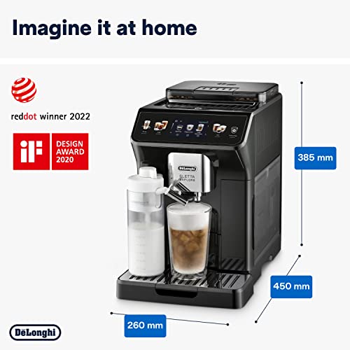 De'Longhi Eletta Explore Cold Brew ECAM452.67.G Barista Coffee Machine with LatteCrema Hot and Cool - Made in Italy