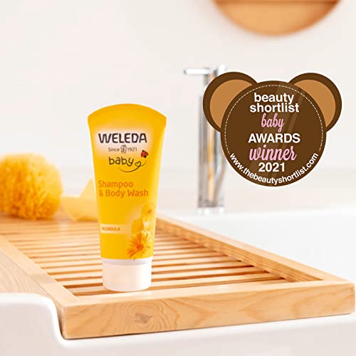 Weleda Baby Shampoo & Body Wash w. Calendula 200ml - Made in Switzerland