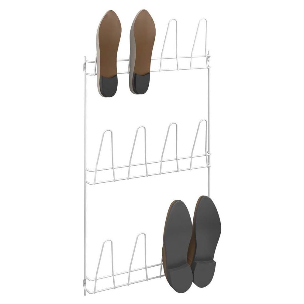 Metaltex Wall-Mounted Shoe Rack (6 Pairs) - Made in Italy