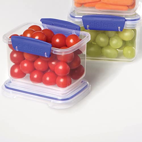 Sistema KLIP IT Food Storage Containers 2L, 1L, 400 ml, 200 ml (6 Count) - Made in New Zealand