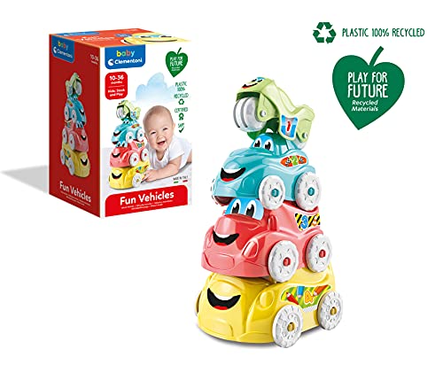 Baby Clementoni Stacking Fun Vehicles - Made in Italy