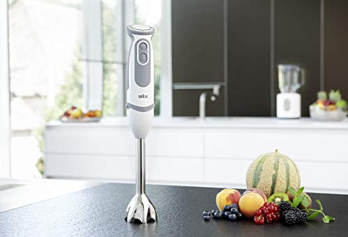 Braun House Hold mq5200 Hand Blender, Plastic, White/Grey - Made in Romania