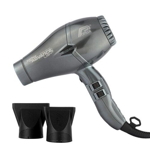 Parlux Advance Light Ionic and Ceramic Hair Dryer (Graphite Grey) - Made in Italy