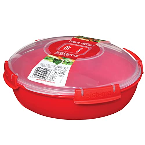 Sistema  1.3 L Round Microwave Container with Steam Release Vent - Made in New Zealand