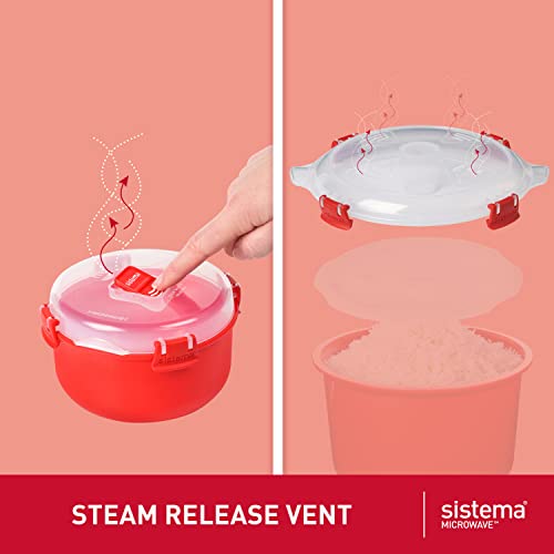 Sistema Microwave 2.6L Rice Cooker & 915ml Food Container Set (2 Count) - Made in New Zealand