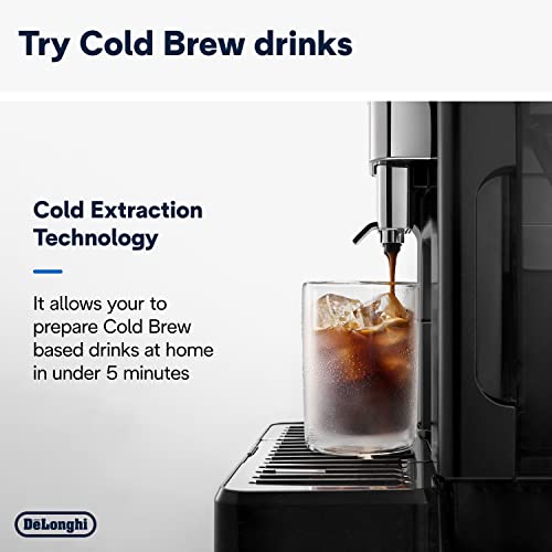 De'Longhi Eletta Explore Cold Brew ECAM452.67.G Barista Coffee Machine with LatteCrema Hot and Cool - Made in Italy