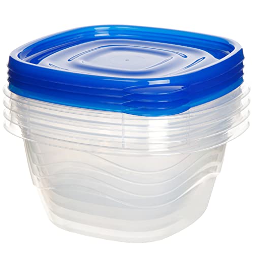 Sistema 1.2L Deep Square Food Storage Containers, Pack of 4 - Made in New Zealand